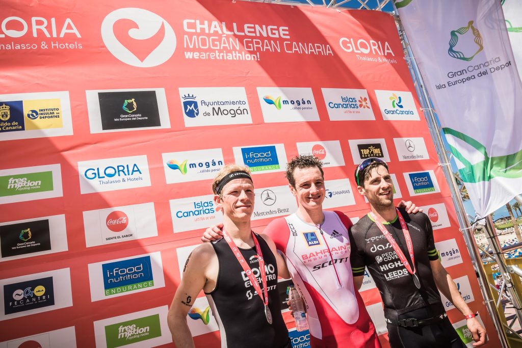 Podio masculino de Challenge Mogan Gran Canaria 2017